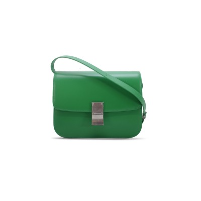 CELINE MEDIUM SHOULDER BAG IN TEEN CLASSIC STRIPED CALFSKIN 164173DLS.27OK (24*18*7cm)